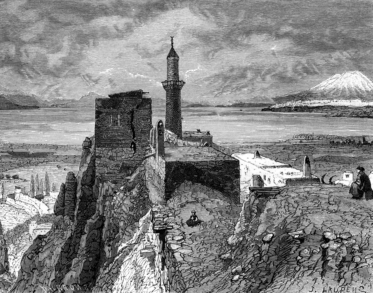 Van lago e fortaleza, século XIX de Unbekannt