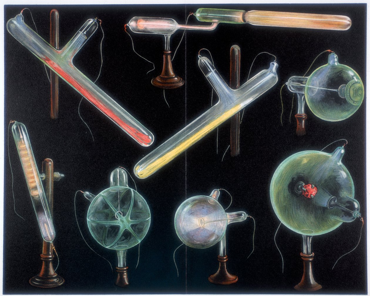 Várias substâncias fluorescentes em tubos de vácuo de diferentes formas, 1903 de Unbekannt