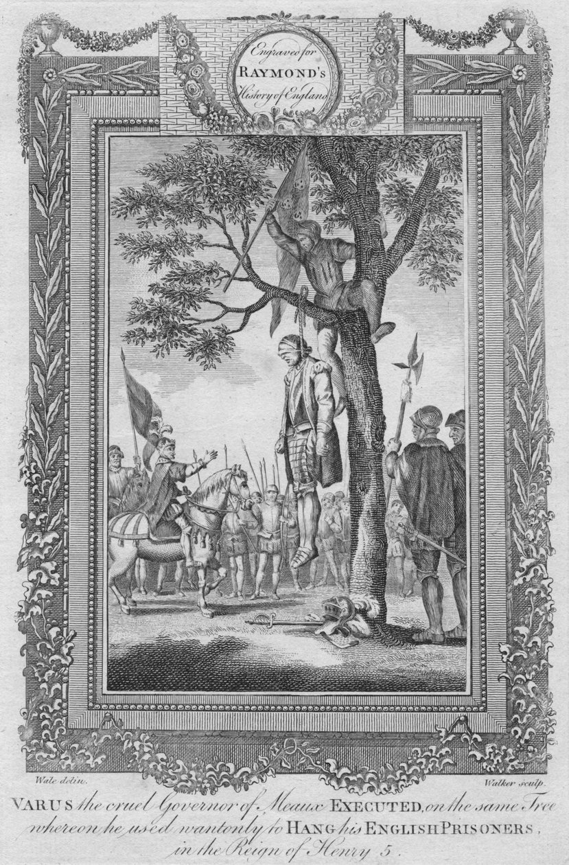 Varus, o cruel governador de Meaux executado, 1787 de Unbekannt