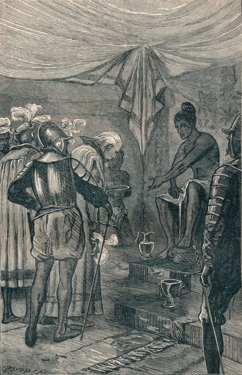 Vasco da Gama visita o rei, 1904 de Unbekannt