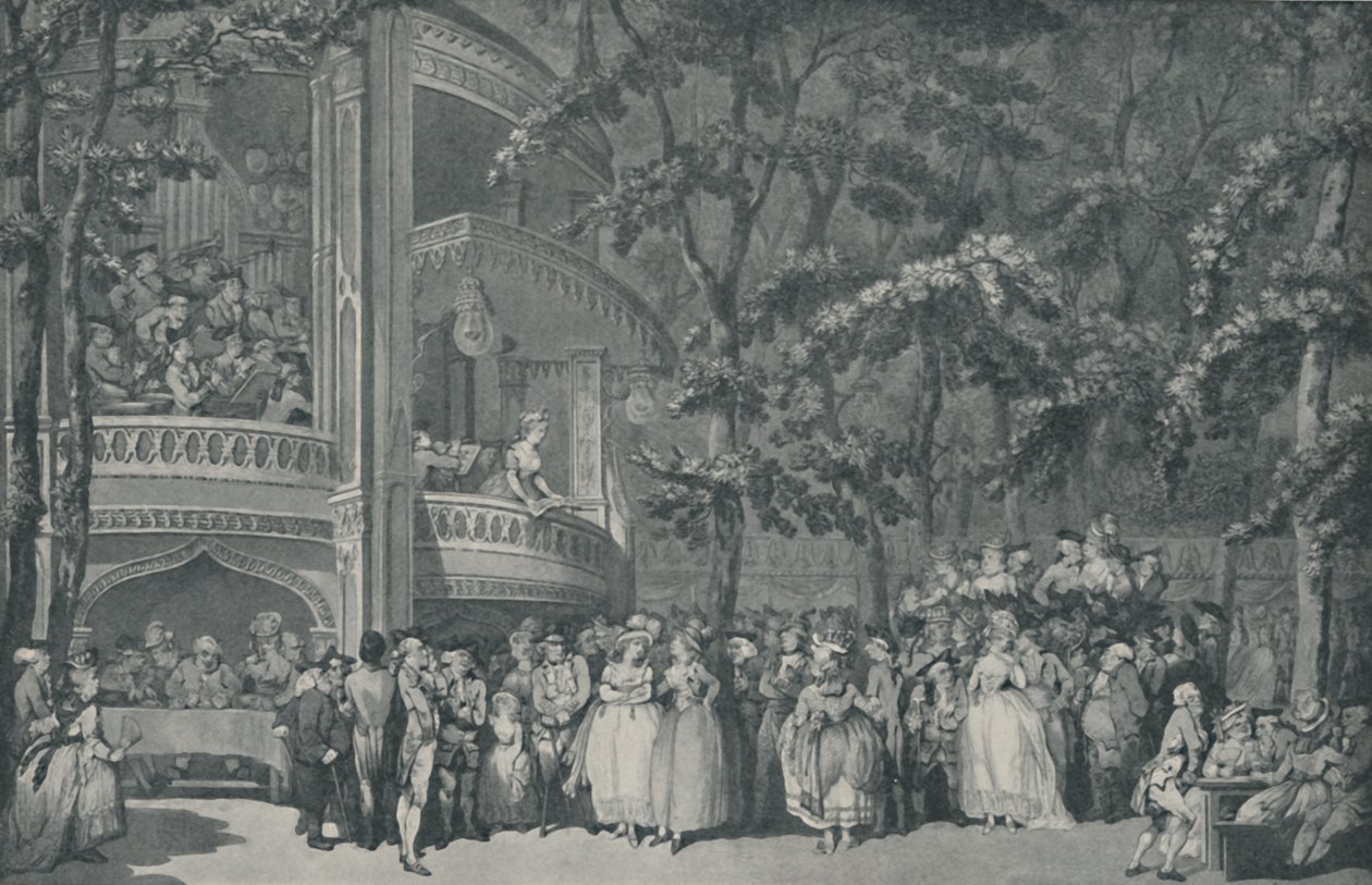 Jardins Vauxhall, 1785, 1920 de Unbekannt