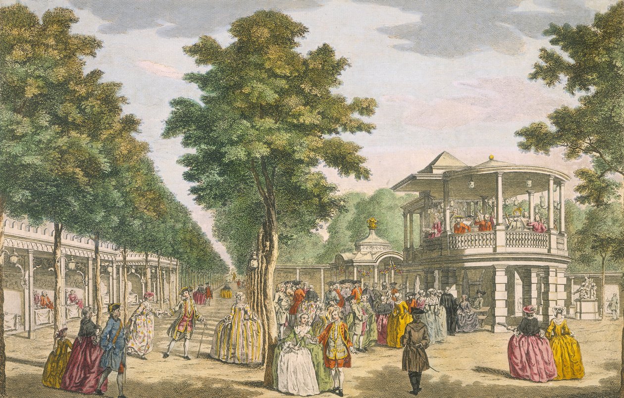 Jardins de Vauxhall, Lambeth, século XVIII de Unbekannt