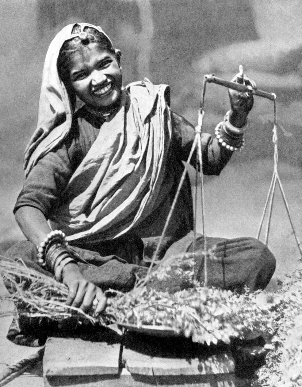 Vendedor de vegetais, Jaipur, Índia, 1936 de Unbekannt