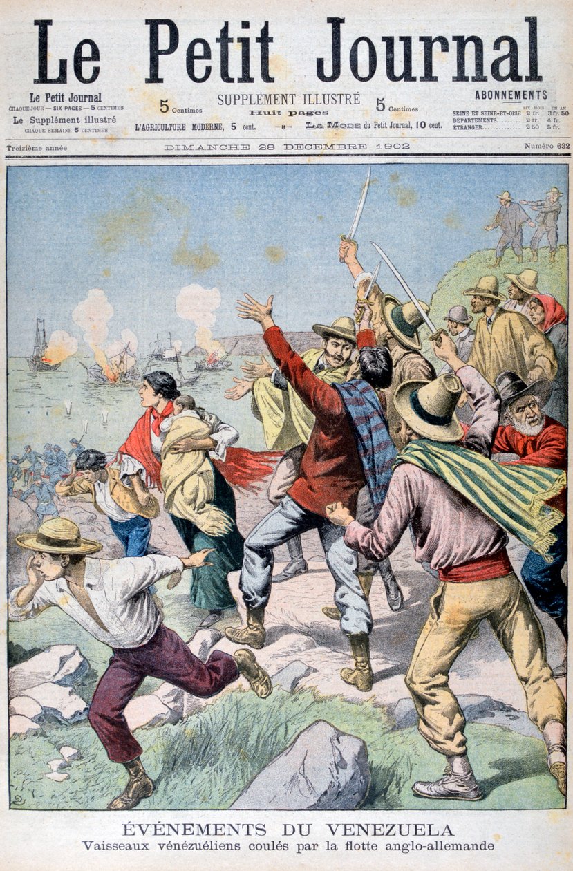 Embarcações venezuelanas afundadas pela frota anglo-alemã, 1902 de Unbekannt