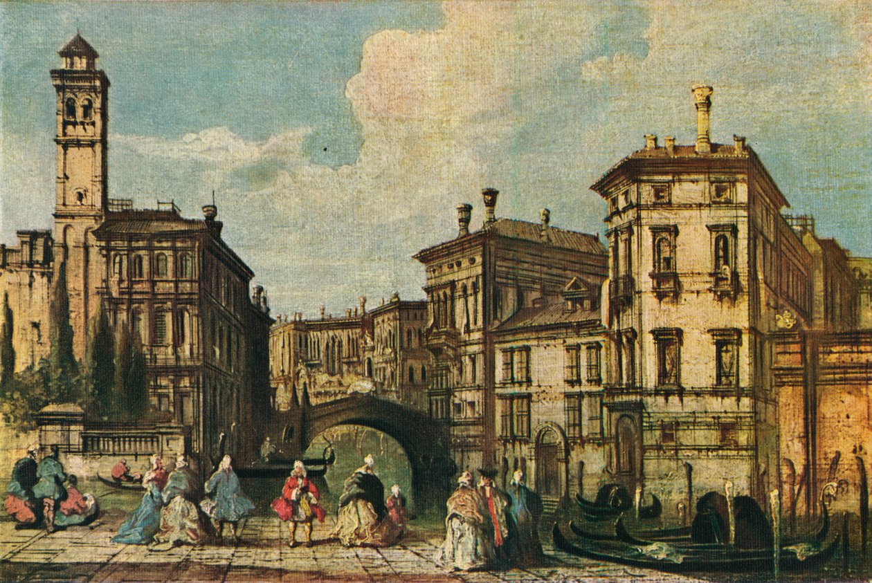 Veneza: Entrada para o Cannaregio, século c19 de Unbekannt