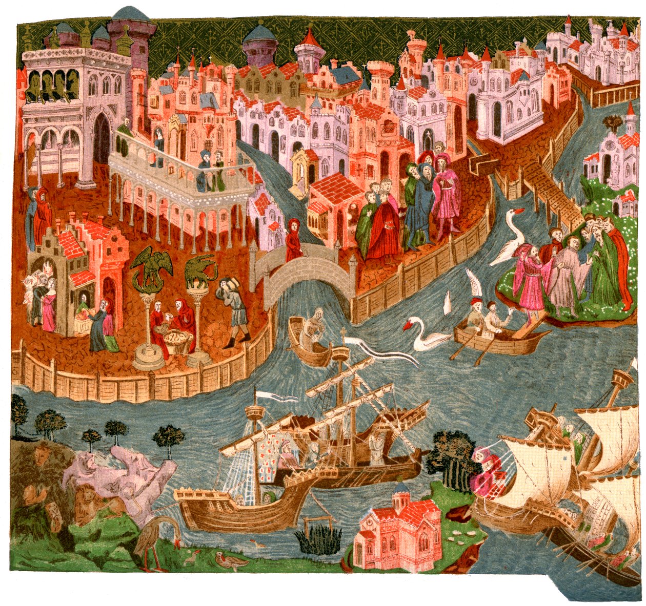 Veneza em 1338, 1892 de Unbekannt