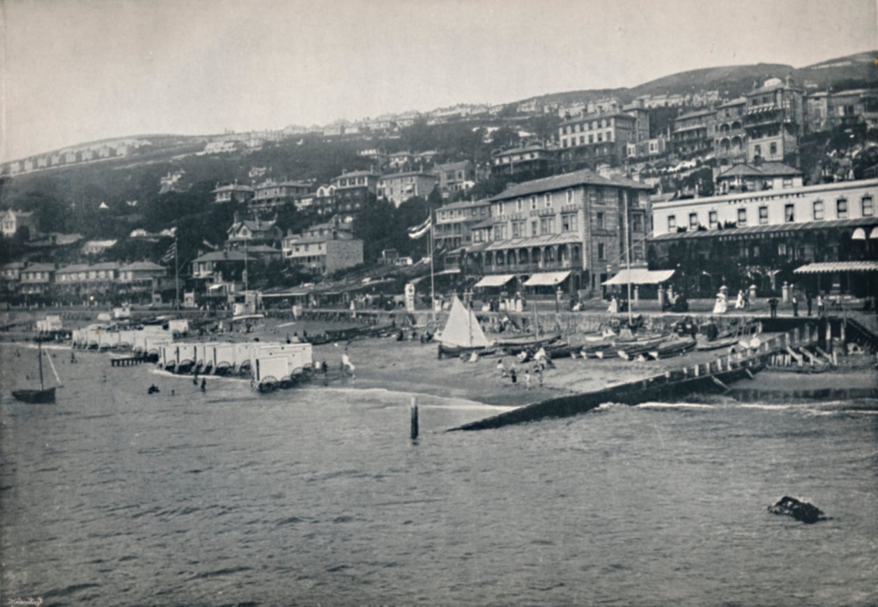 Ventnor - Panorama do mar, 1895 de Unbekannt