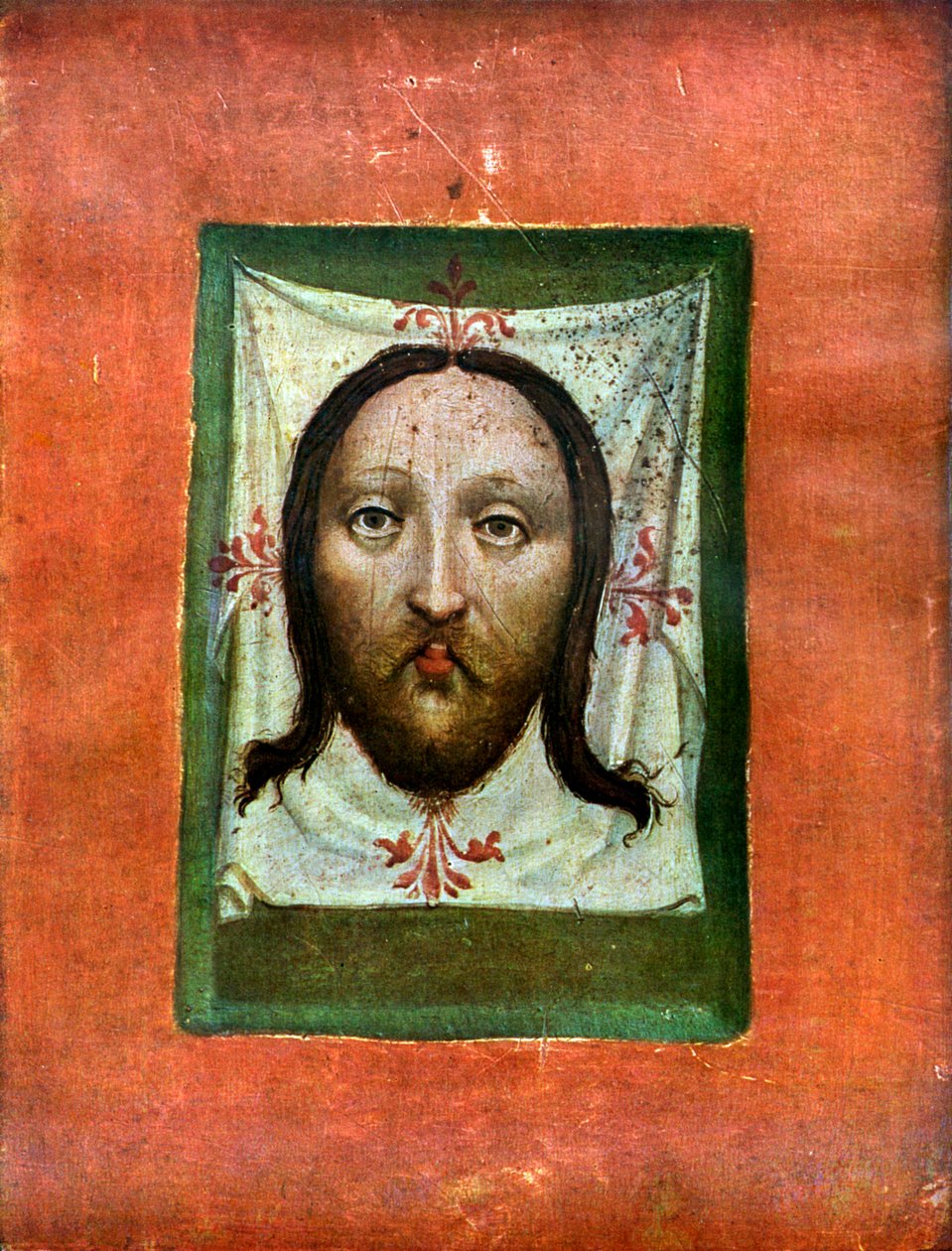 Vera Icon, painel traseiro da Madonna vienense, c1470 1955 de Unbekannt