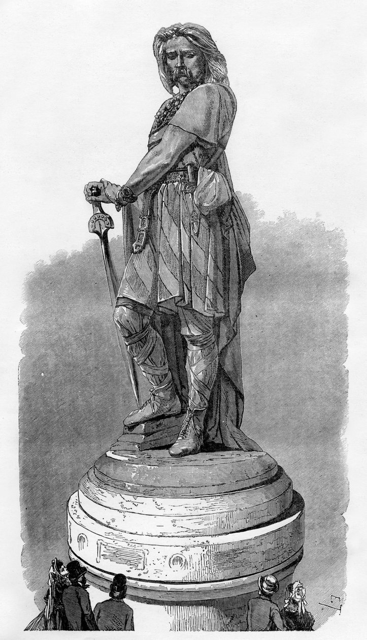 Memorial Vercingetorix em Alesia, perto de Dijon, França, 1882-1884 de Unbekannt