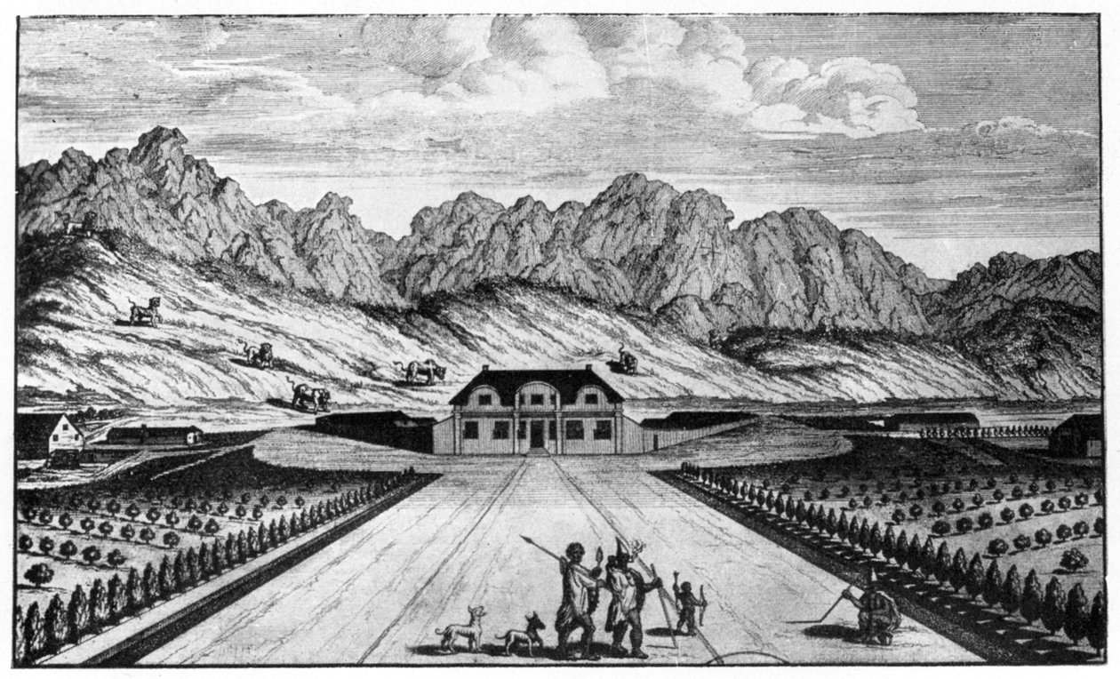Propriedade de vinho de Vergelegen, África do Sul, século XVIII 1931 de Unbekannt