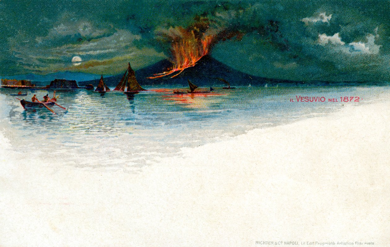 Vesúvio em 1872 de Unbekannt