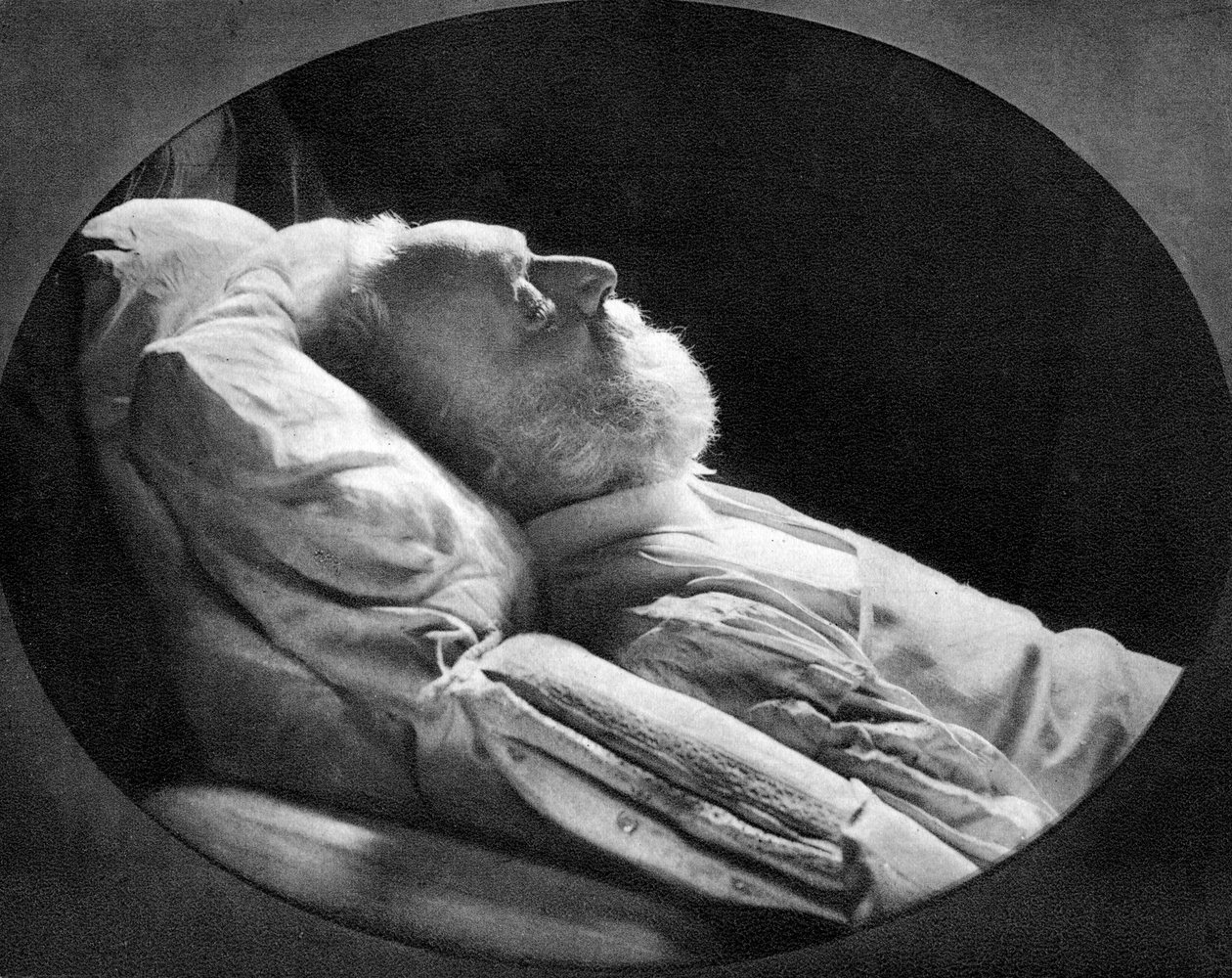 Victor Hugo, autor francês, em seu leito de morte, em 22 de maio de 1885 de Unbekannt