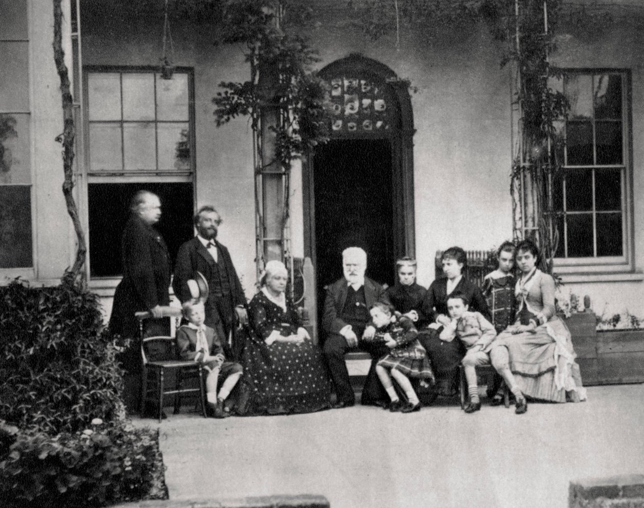 Victor Hugo, romancista francês, exilado em Guernsey, 1866 de Unbekannt