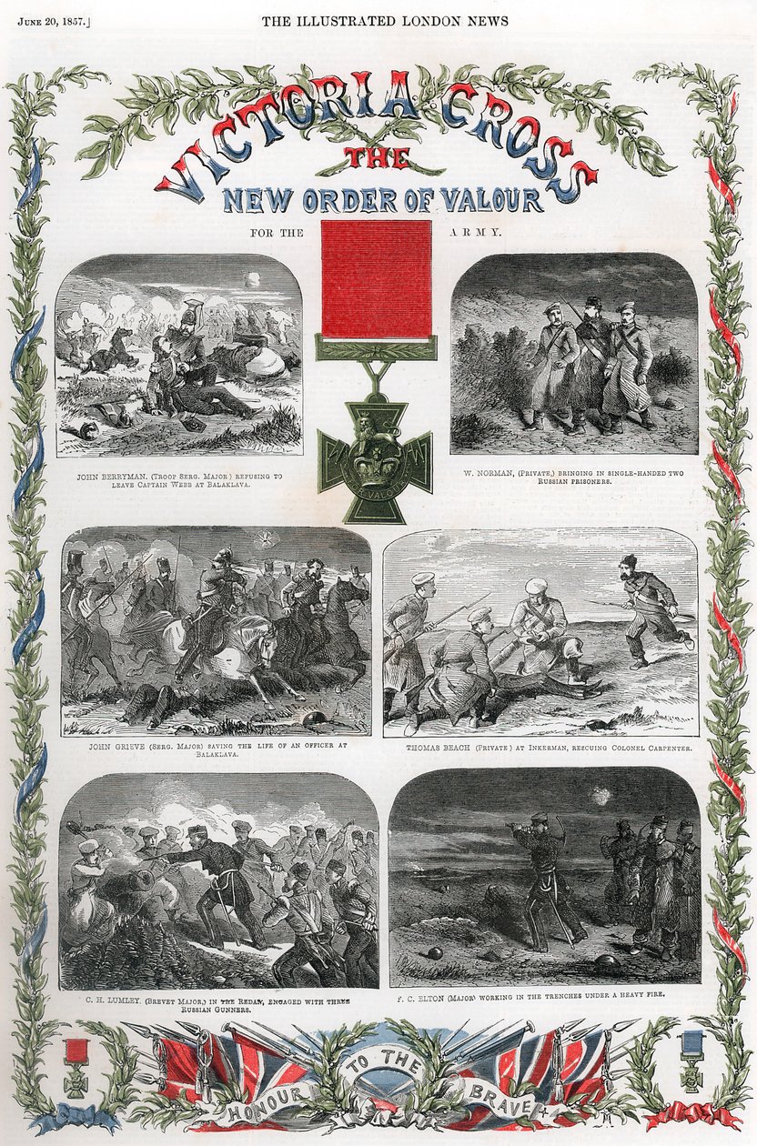 Victoria Cross, prêmio britânico de galanteria, 1857 de Unbekannt