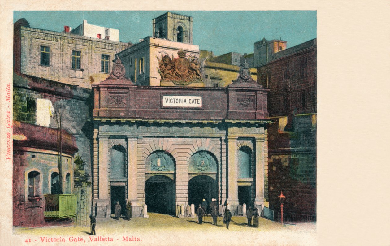 Victoria Gate, Valletta - Malta, c1900 de Unbekannt