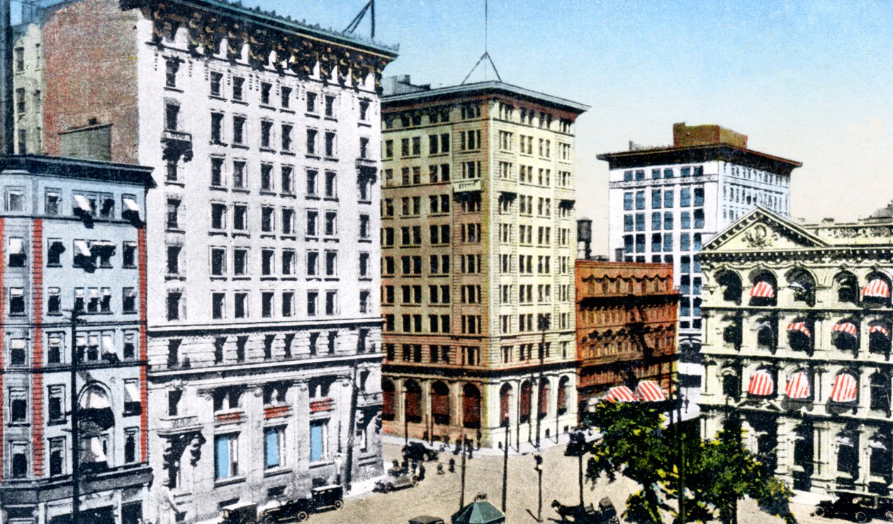 Victoria Square, St James Street, Montreal, Canadá, c1900s de Unbekannt