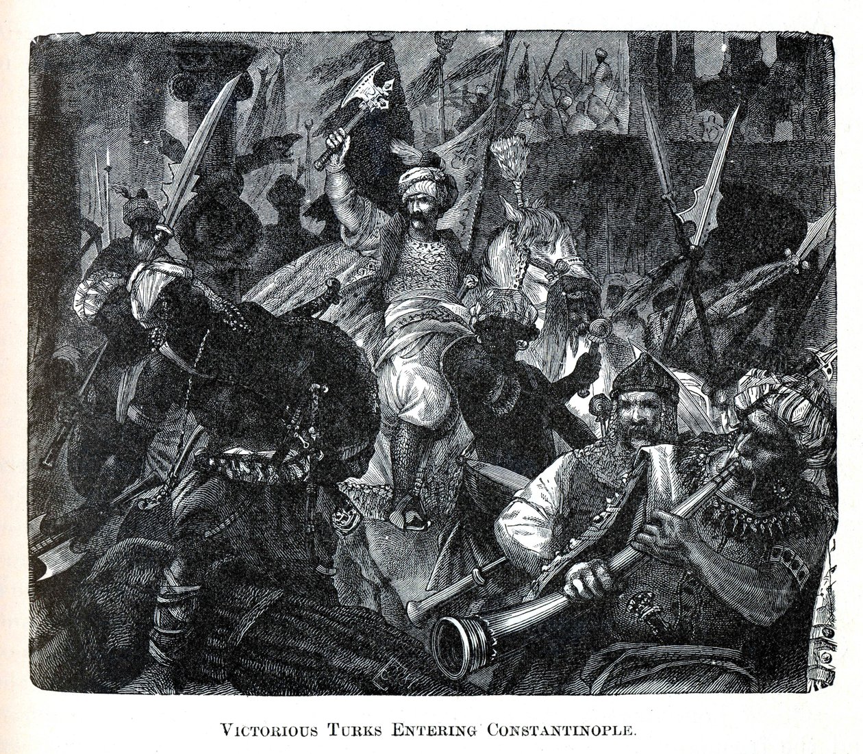 Turcos Vitoriosos Entrando em Constantinopla, 1882 de Unbekannt