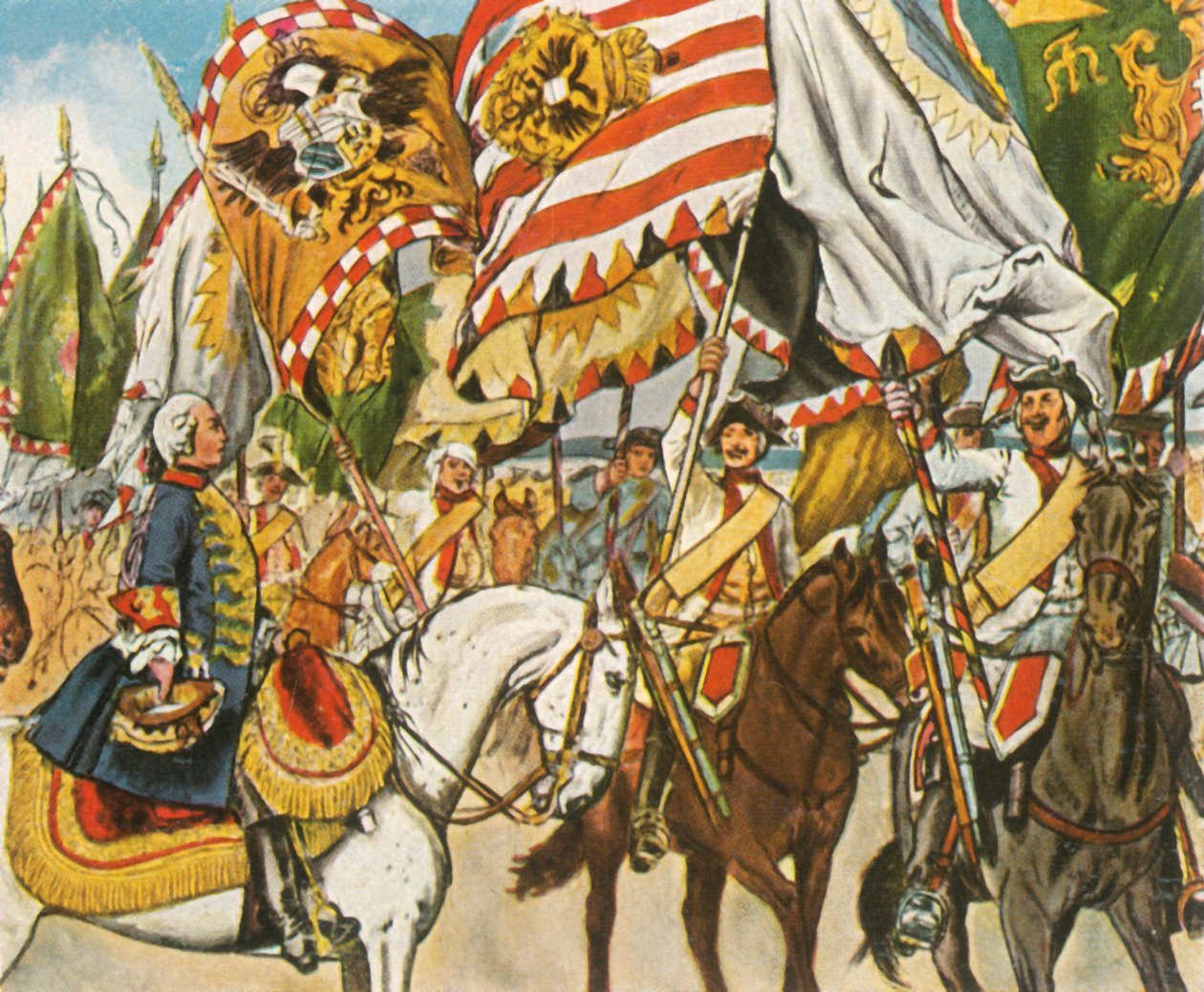 Celebração da vitória em Hohenfriedberg, 4 de junho de 1745, 1936. de Unbekannt