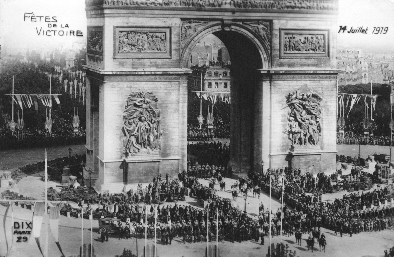 Desfile da vitória, Paris, 14 de julho de 1919 de Unbekannt