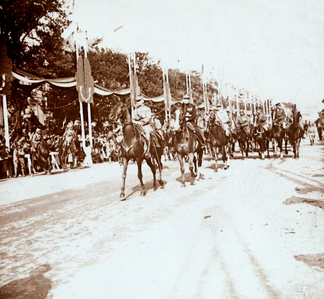 Desfile da vitória, Paris, França, c1918-c1919 de Unbekannt