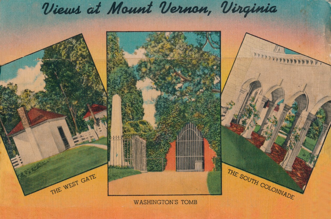 Vista em Mount Vernon, Virgínia, 1946 de Unbekannt