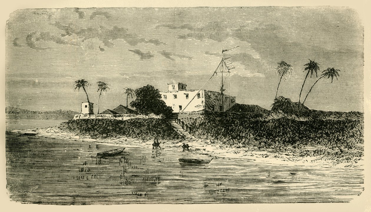 Vista na boca do Hooghly, 1890. de Unbekannt