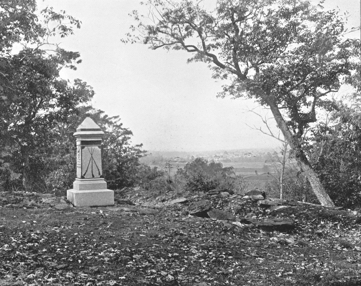 Vista de Culps Hill, Gettysburg, Pensilvânia, EUA, c1900. de Unbekannt