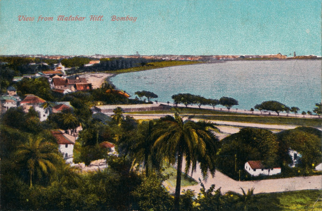 Vista do Monte Malabar, Bombaim, c1920 de Unbekannt