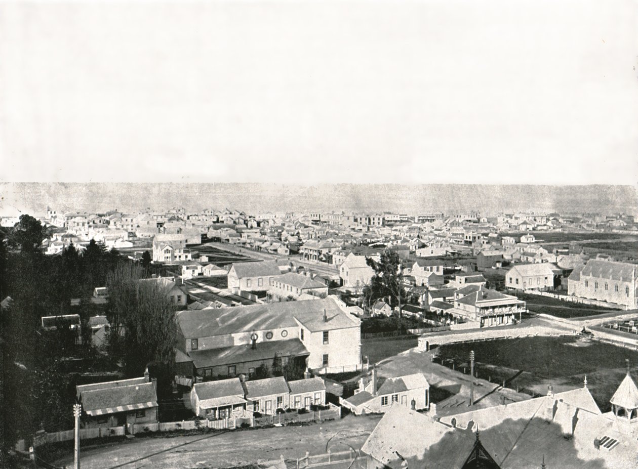 Vista da Milton Road, Napier, Nova Zelândia, 1895. de Unbekannt
