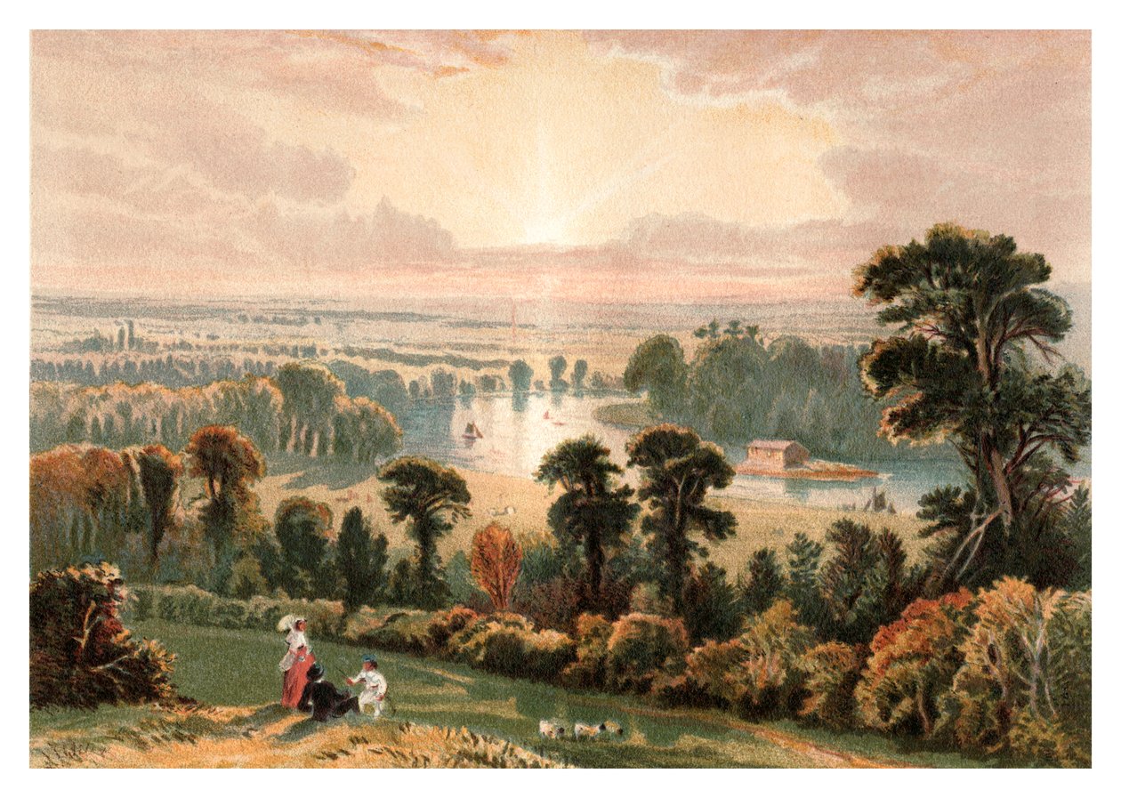 Vista de Richmond Hill, 1880 de Unbekannt