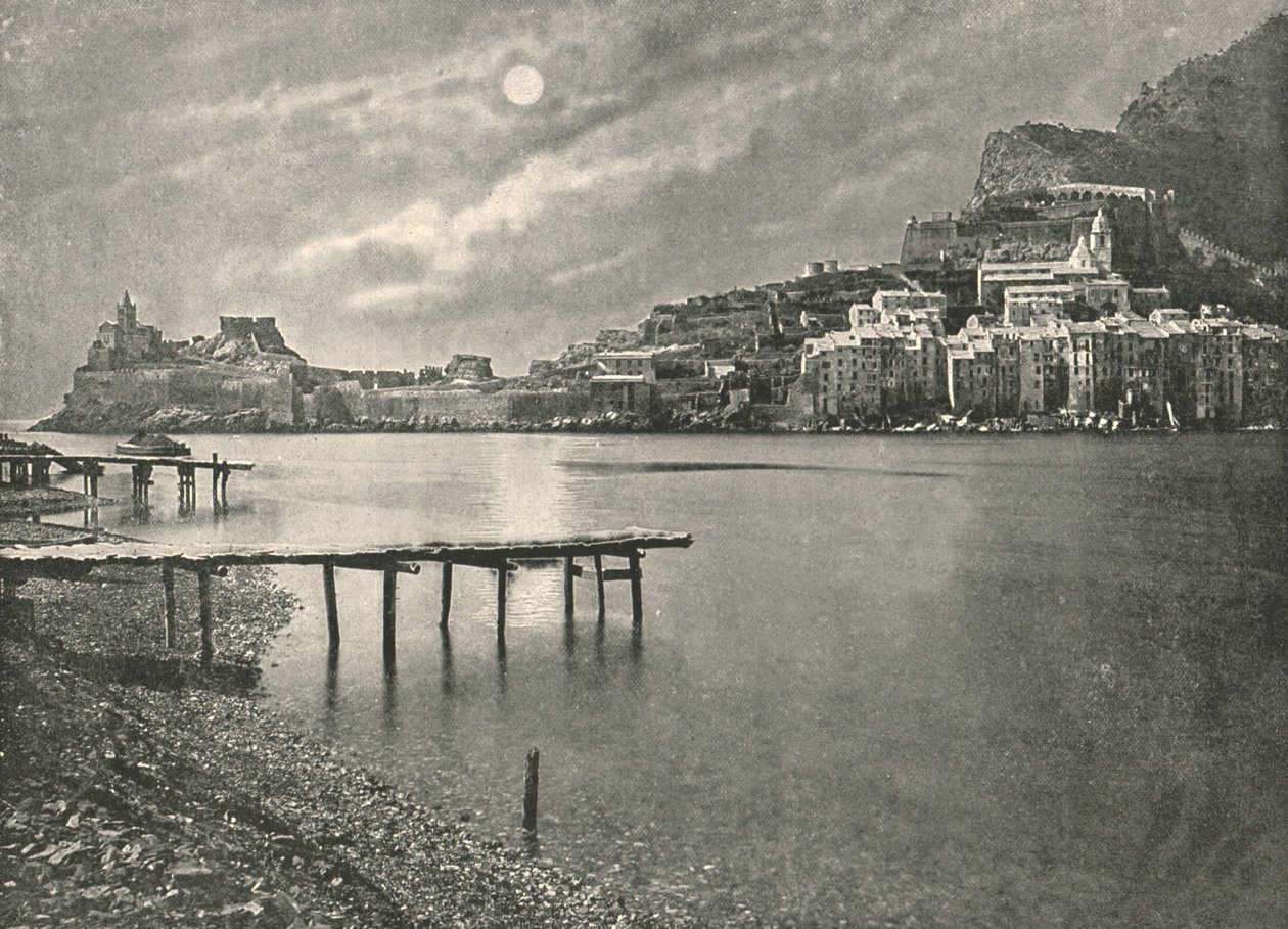 Vista da baía, La Spezia, Itália, 1895. de Unbekannt
