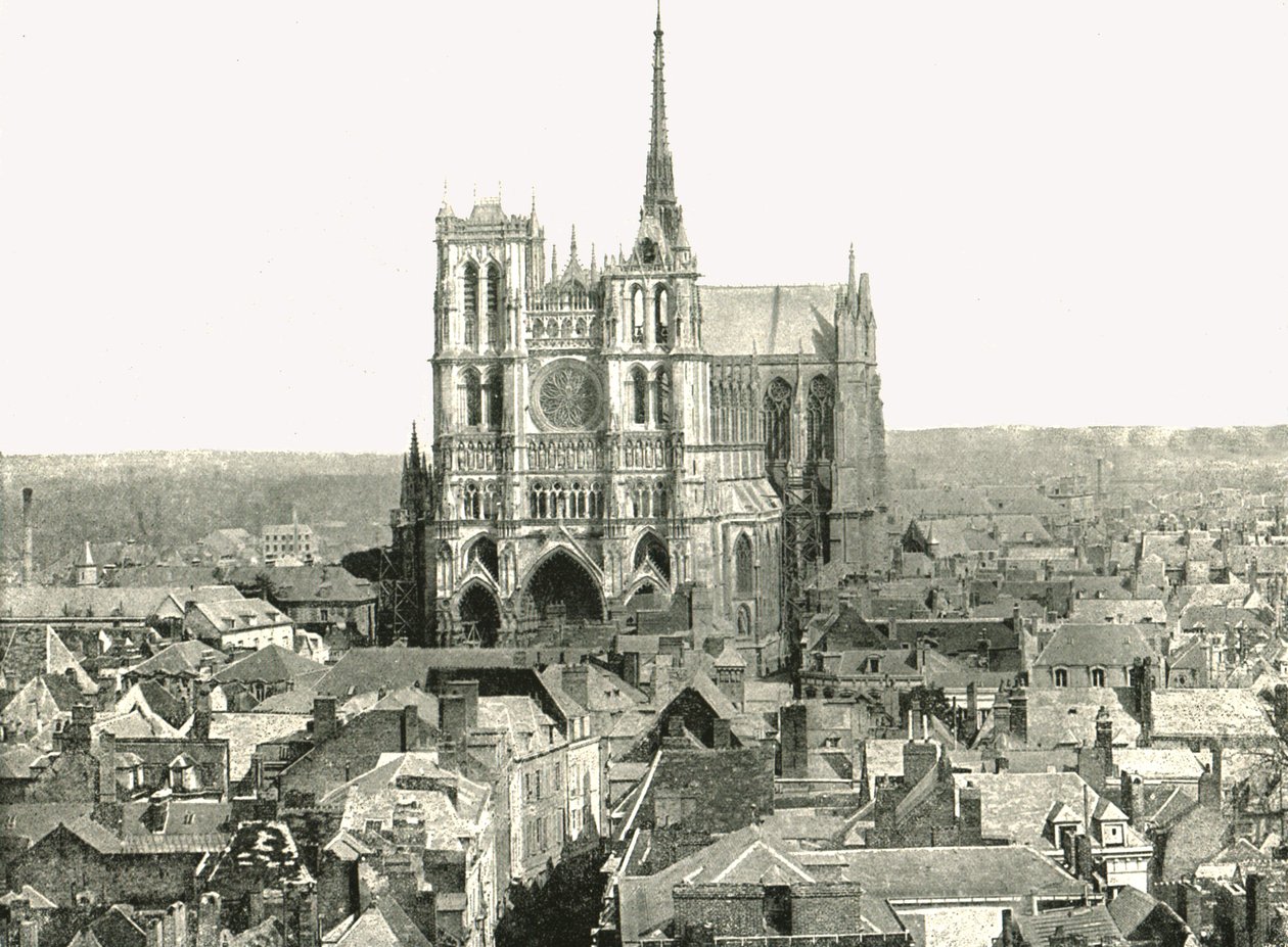 Vista do campanário, Amiens, França, 1895. de Unbekannt