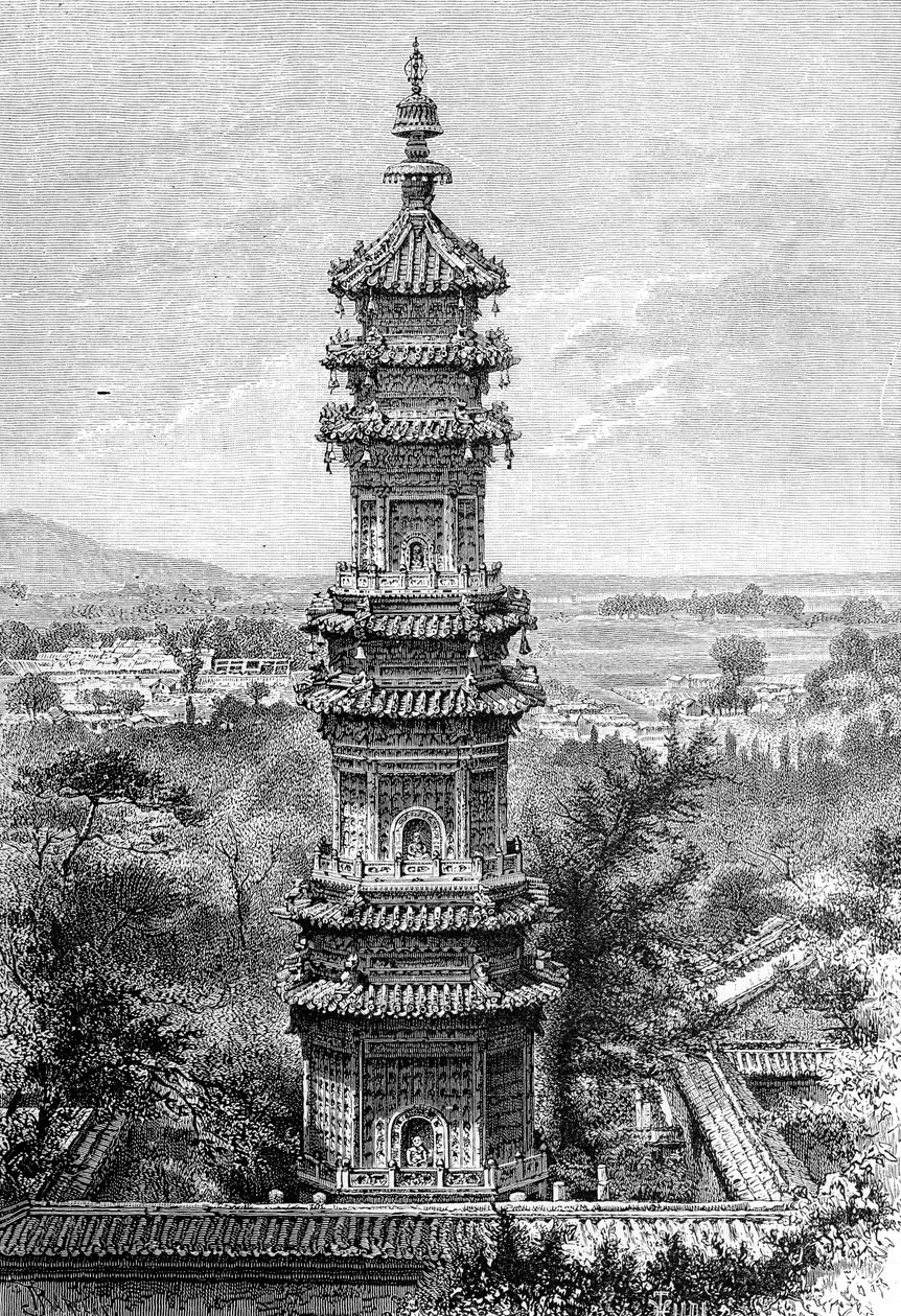 Vista do Palácio de verão, Pequim, c1890 de Unbekannt
