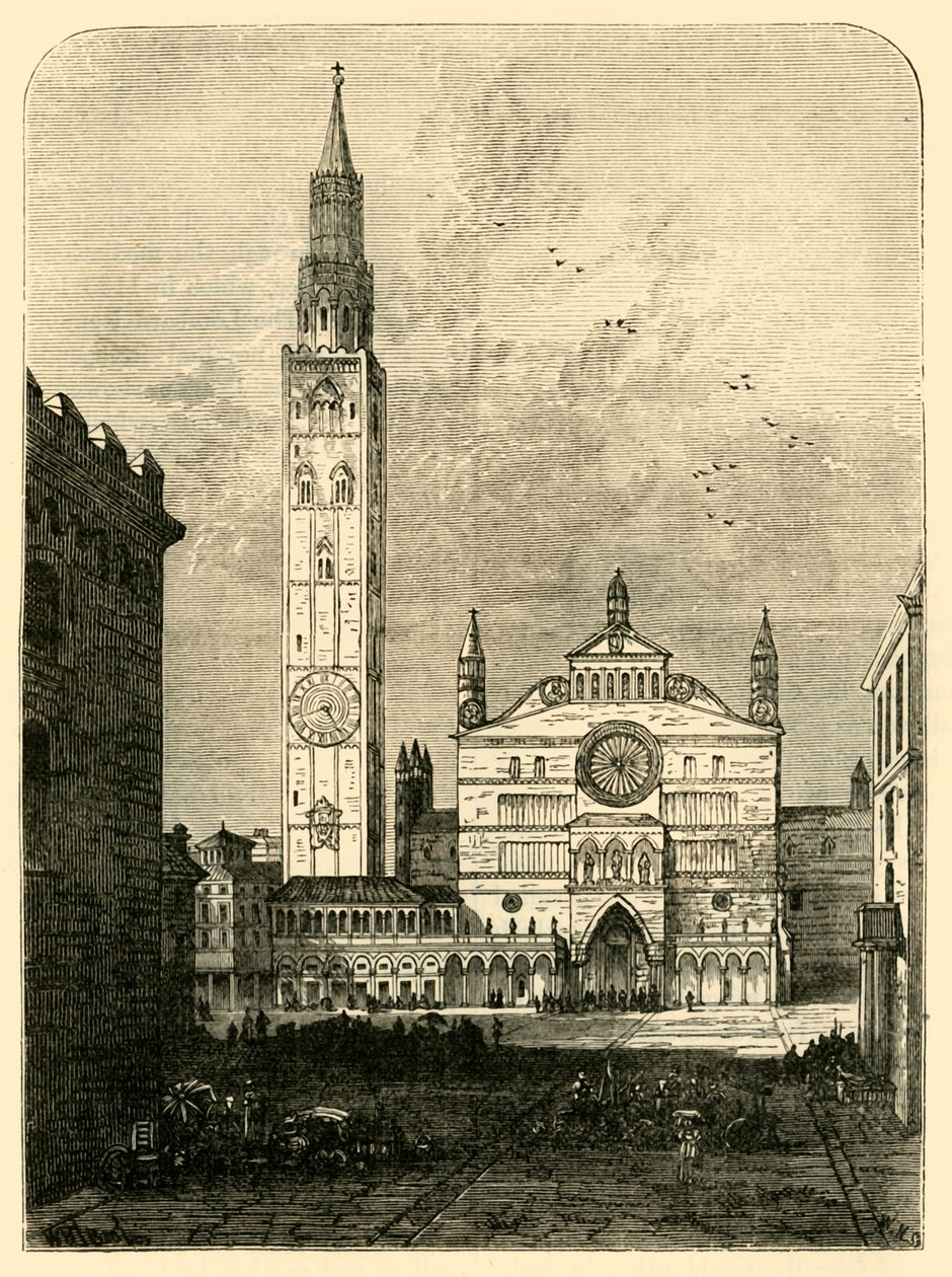 Vista em Cremona, 1890. de Unbekannt