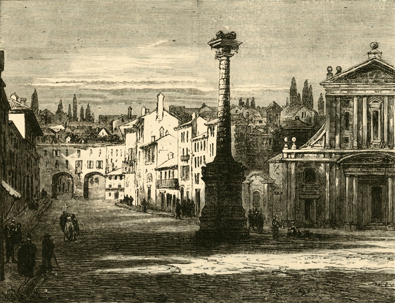 Vista em Milão, 1890. de Unbekannt