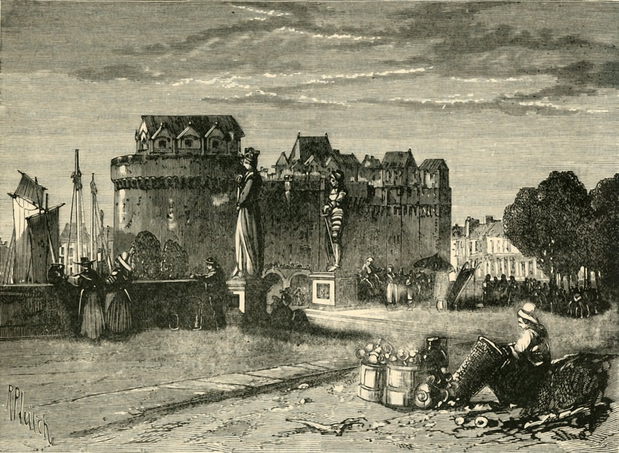 Vista em Nantes, 1890. de Unbekannt
