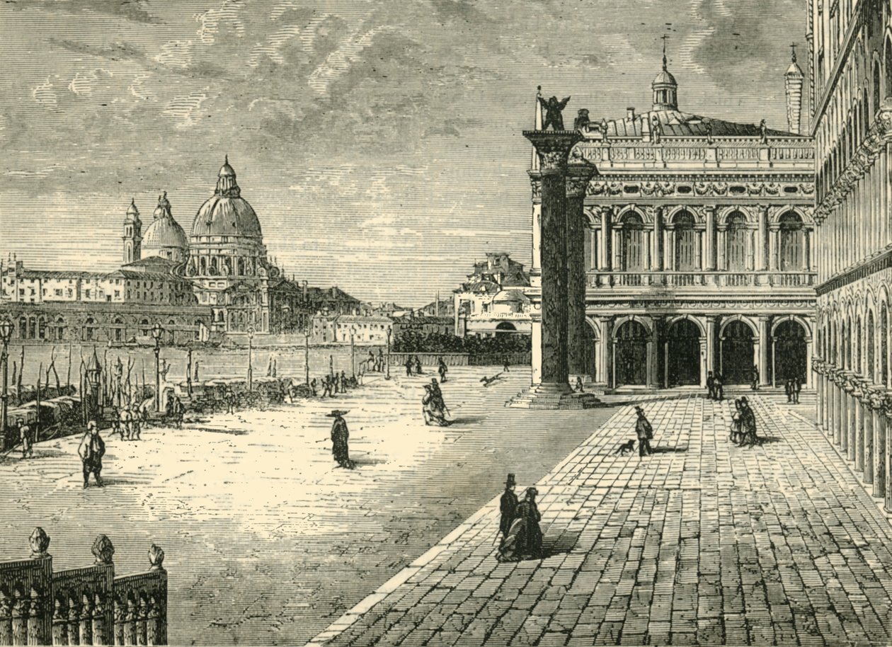 Vista em Veneza: O Molo, 1890. de Unbekannt