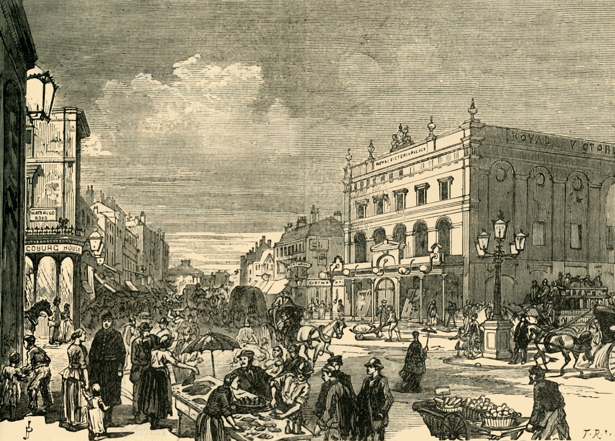 Vista no New Cut, 1878. de Unbekannt