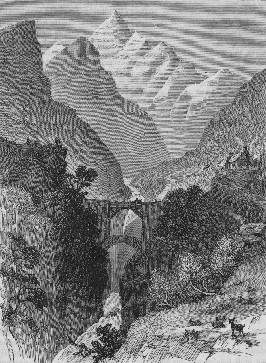 Vista nos Pirinéus, c1880 de Unbekannt