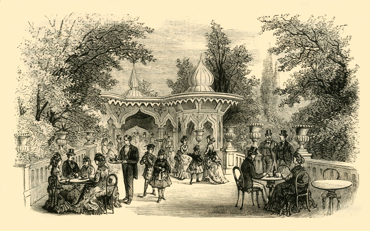 Vista nos jardins de Surrey, c1878. de Unbekannt