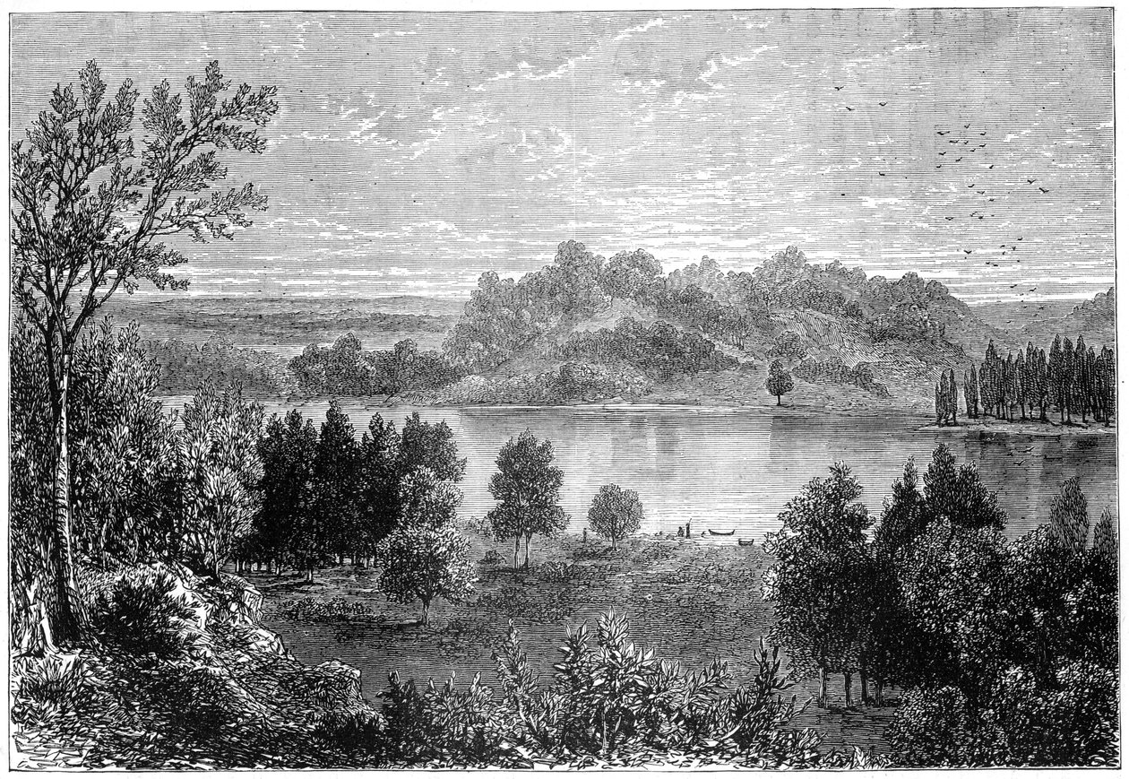 Vista no vale do alto Mississippi, 1877 de Unbekannt
