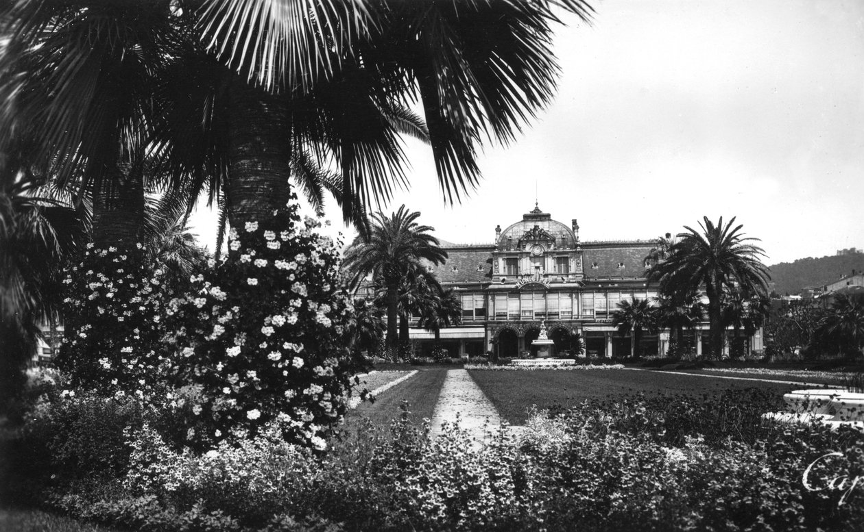 Vista dos Jardins Albert I e do Casino, Nice, Sul da França, início do século XX de Unbekannt