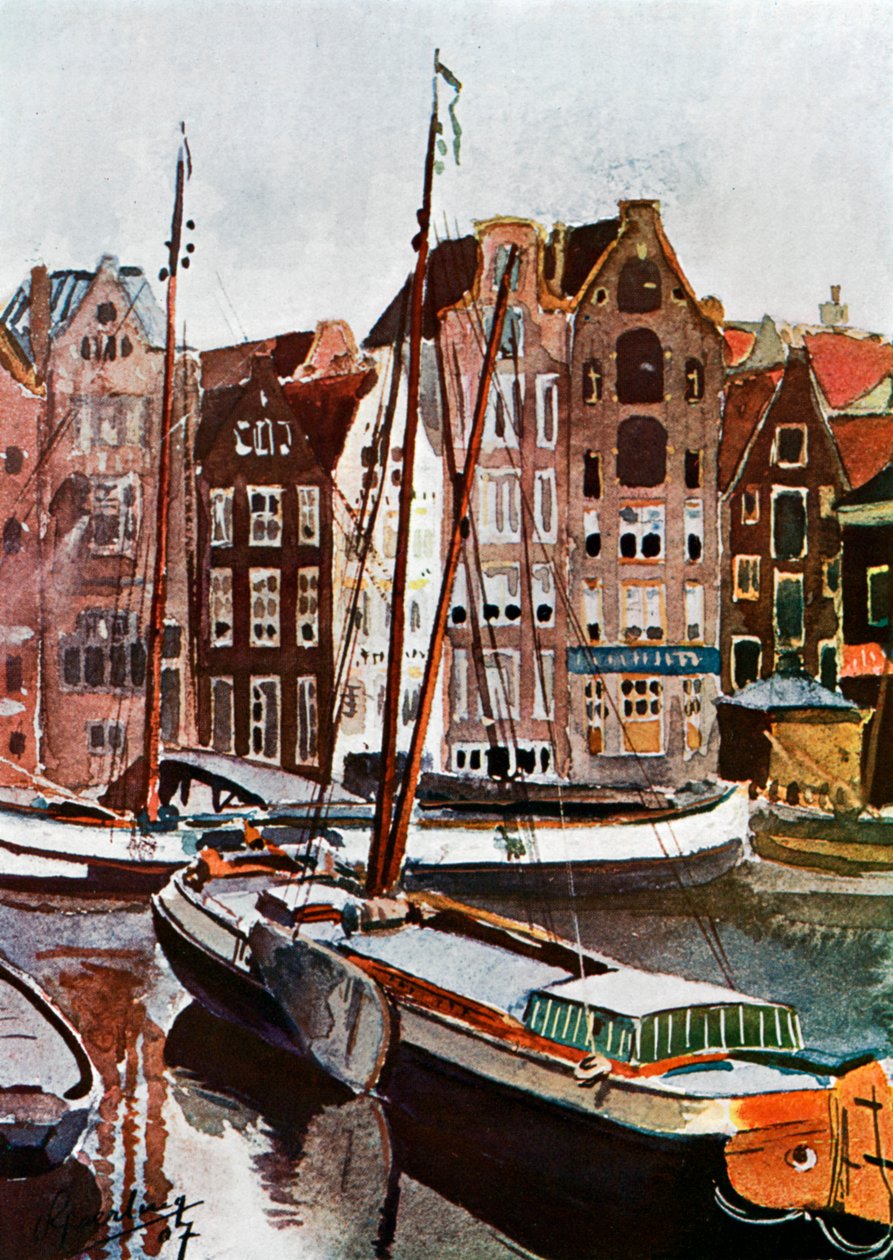 Vista de Amsterdã, 1907 1911-1912 de Unbekannt
