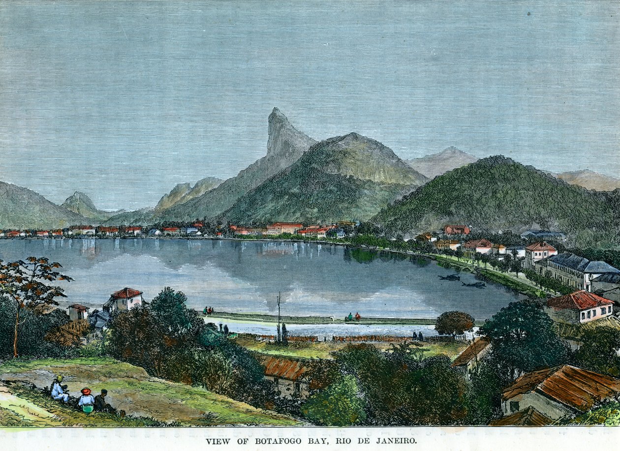 View of Botafogo Bay, Rio de Janeiro, Brazil, c1880 de Unbekannt