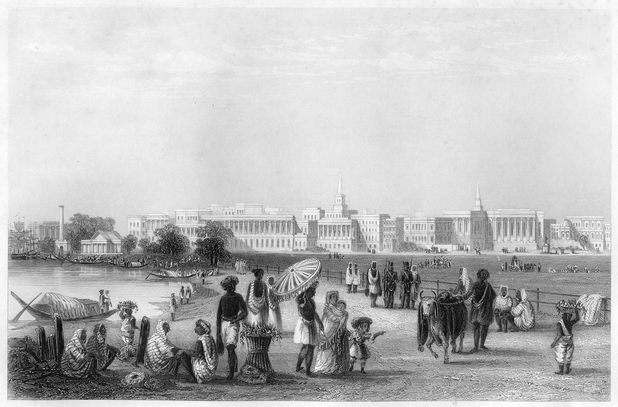 Vista de Calcutá da Esplanada, c1860 de Unbekannt