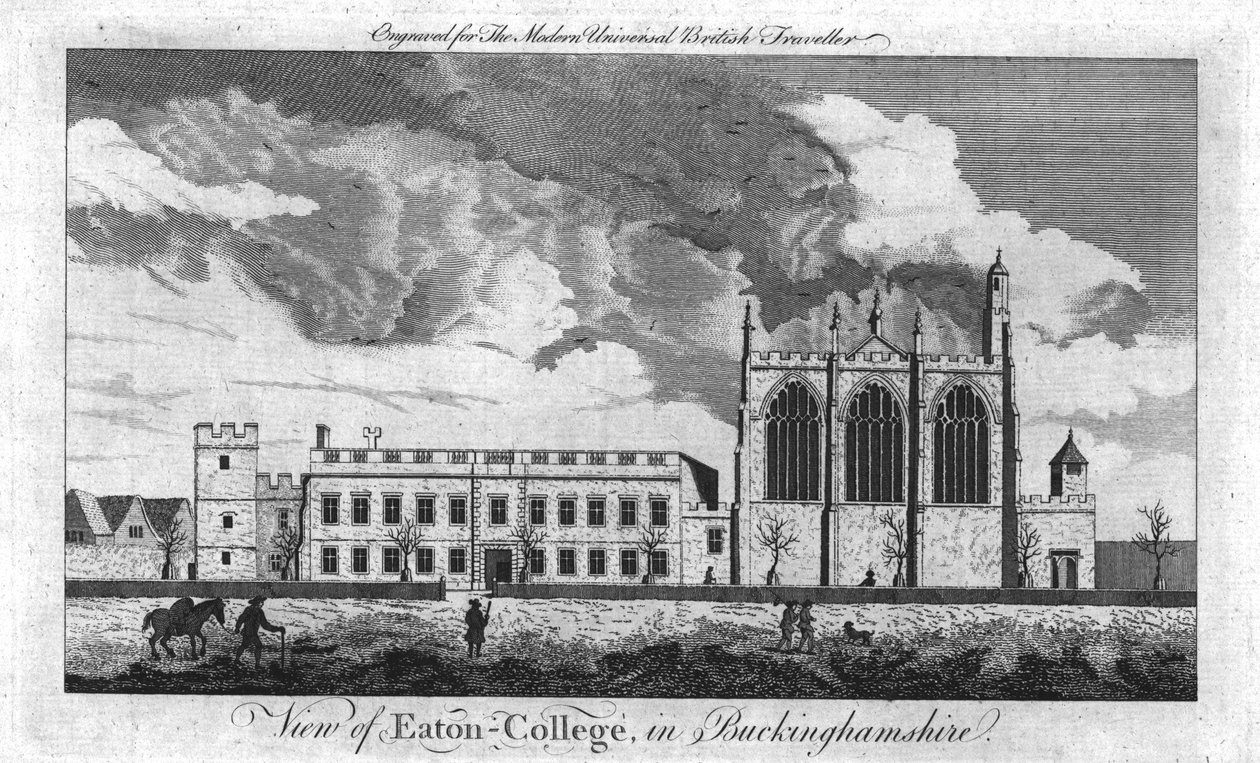 Vista da Eaton-College, em Buckinghamshire, c1779. de Unbekannt