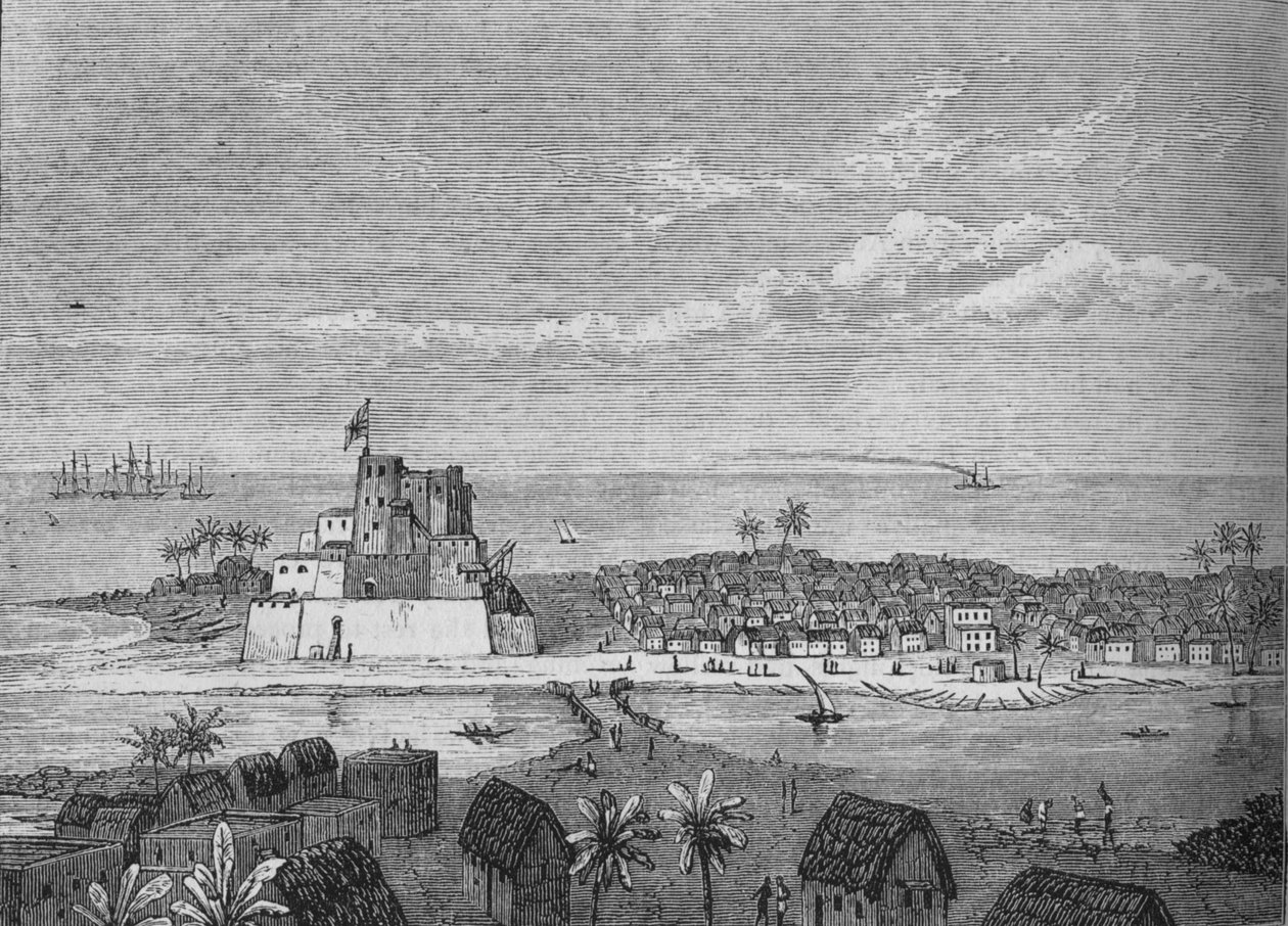 Vista de Elmina, c1880 de Unbekannt