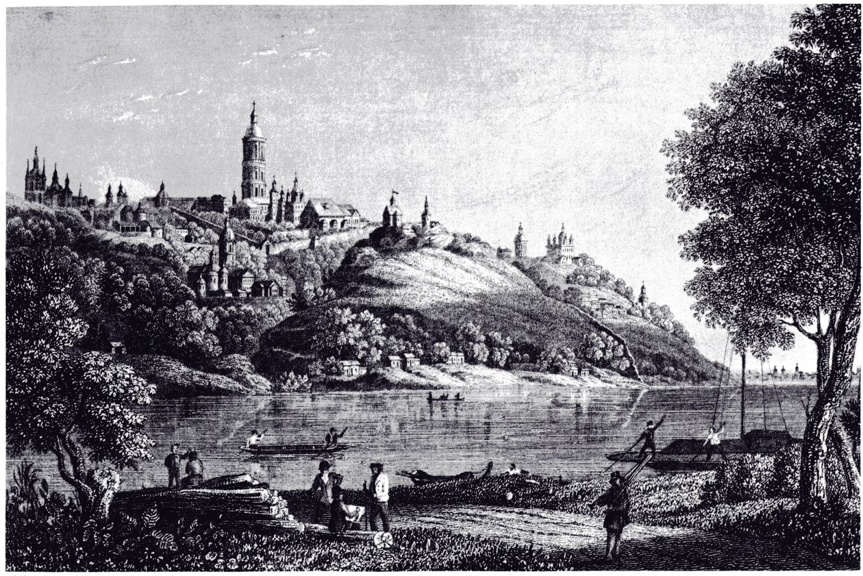 Vista de Kiev, 1835 de Unbekannt