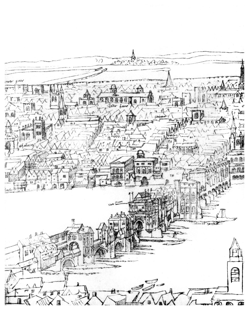 Vista de Londres, século XVI, 1886 de Unbekannt
