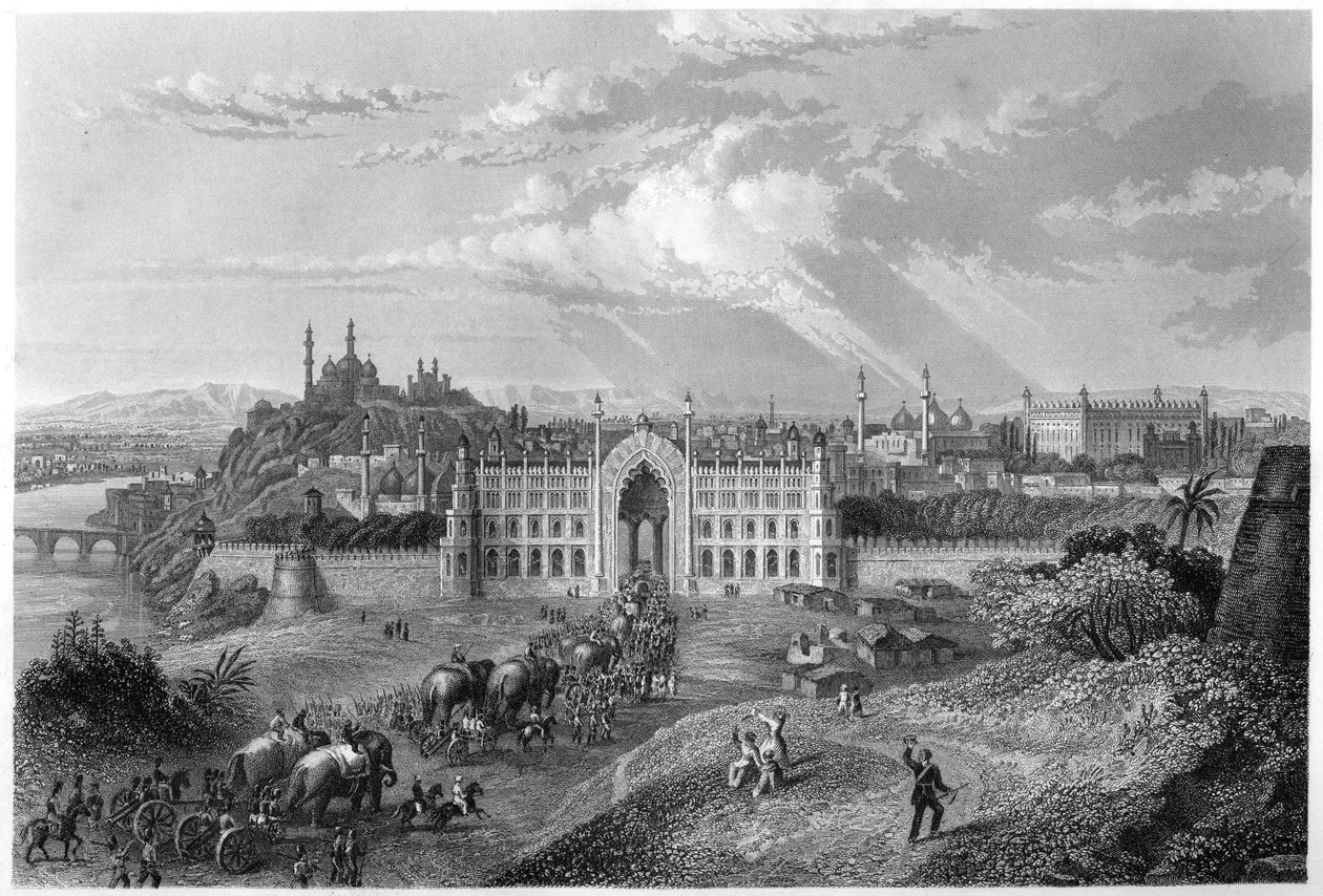 Vista de Lucknow, Índia, c1860 de Unbekannt